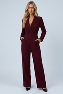 Combinaison blazer cintrée Séraphine Bordeaux