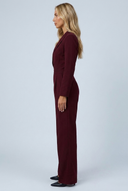 Combinaison blazer cintrée Séraphine Bordeaux