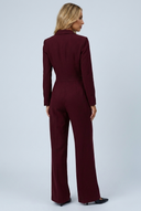 Combinaison blazer cintrée Séraphine Bordeaux
