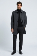 Manteau Laine Homme Col Chemise