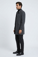 Manteau Laine Homme Col Chemise