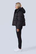Doudoune oversize noir vue de profil