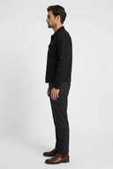 George men's trucker jacket in black, side view