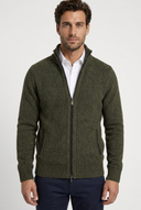 Cardigan Homme Zippé Col Montant