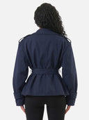 Trench Croisé Ceinturé Coupe Oversize Femme