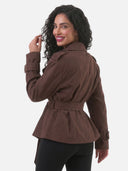 Trench Croisé Ceinturé Coupe Oversize Femme