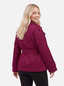 Trench Croisé Ceinturé Coupe Oversize Femme