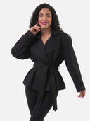 Trench Croisé Ceinturé Coupe Oversize Femme