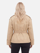 Trench Croisé Ceinturé Coupe Oversize Femme
