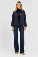 Femme Veste Légère Coupe Vichy