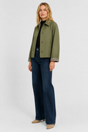 Femme Veste Légère Coupe Vichy