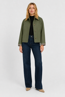 Femme Veste Légère Coupe Vichy
