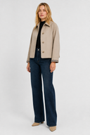 Femme Veste Légère Coupe Vichy