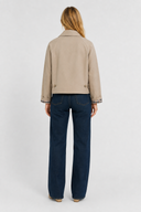 Femme Veste Légère Coupe Vichy