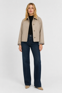 Femme Veste Légère Coupe Vichy