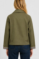 Femme Veste Légère Coupe Vichy