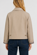 Femme Veste Légère Coupe Vichy
