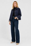 Femme Veste Légère Coupe Vichy