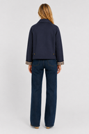 Femme Veste Légère Coupe Vichy